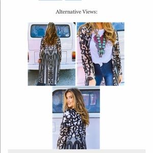 Royal Sequin Duster - Black Nude